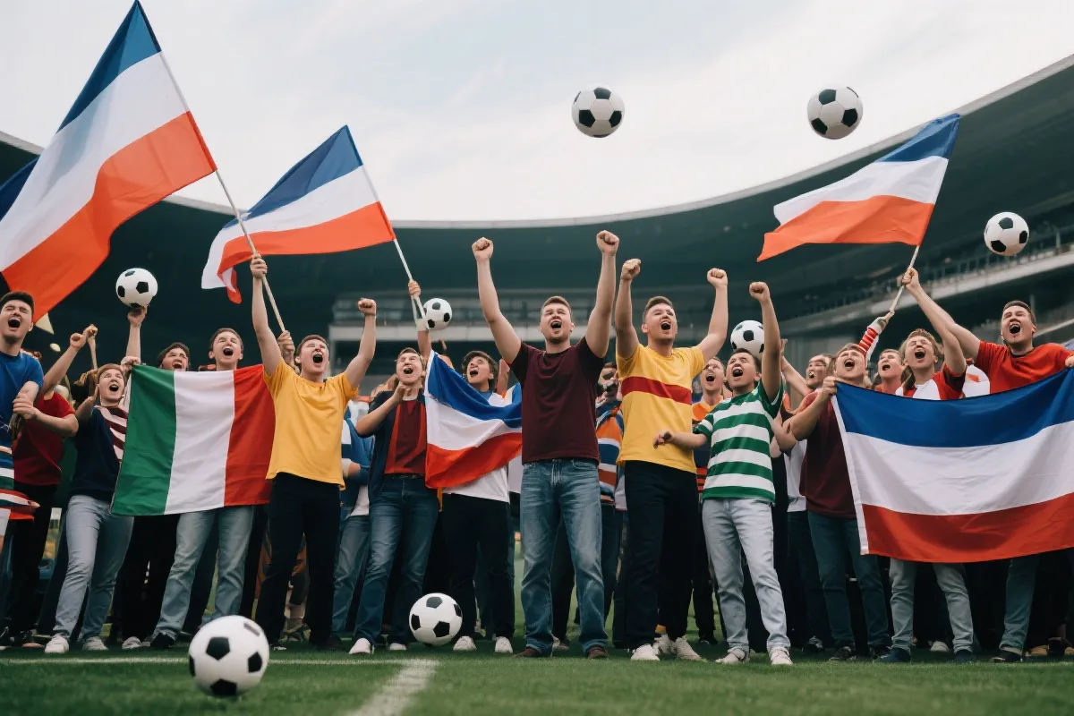 球迷观赛氛围示意图